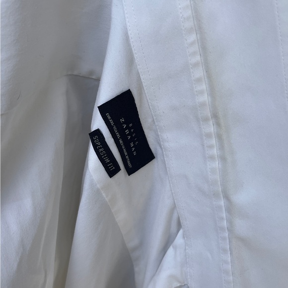 Zara Man Superslim Fit Button Down Stretch Shirt XXL - Picture 3 of 3